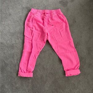 Bright Pink Lilly Pulitzer Linen Pants
